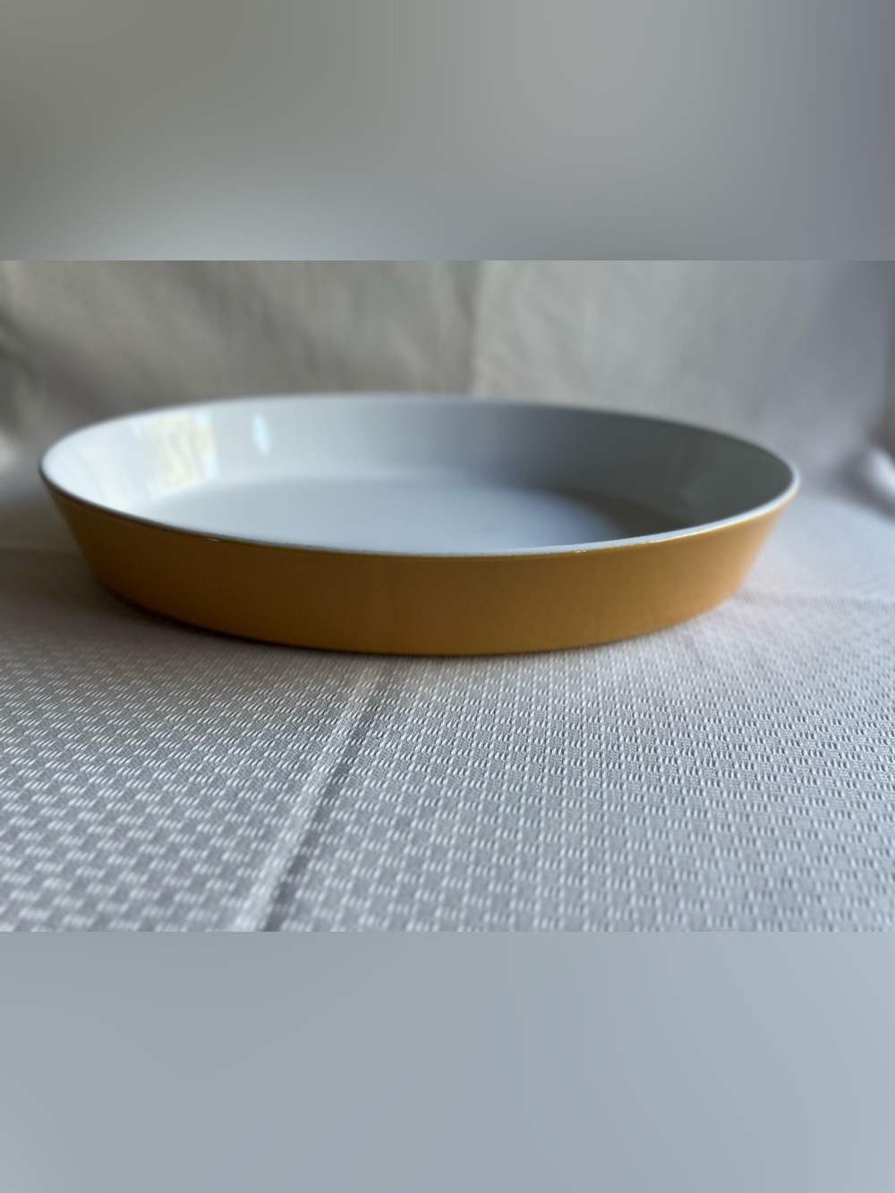 IKEA Yellow Ceramic Oval Baking Dish New